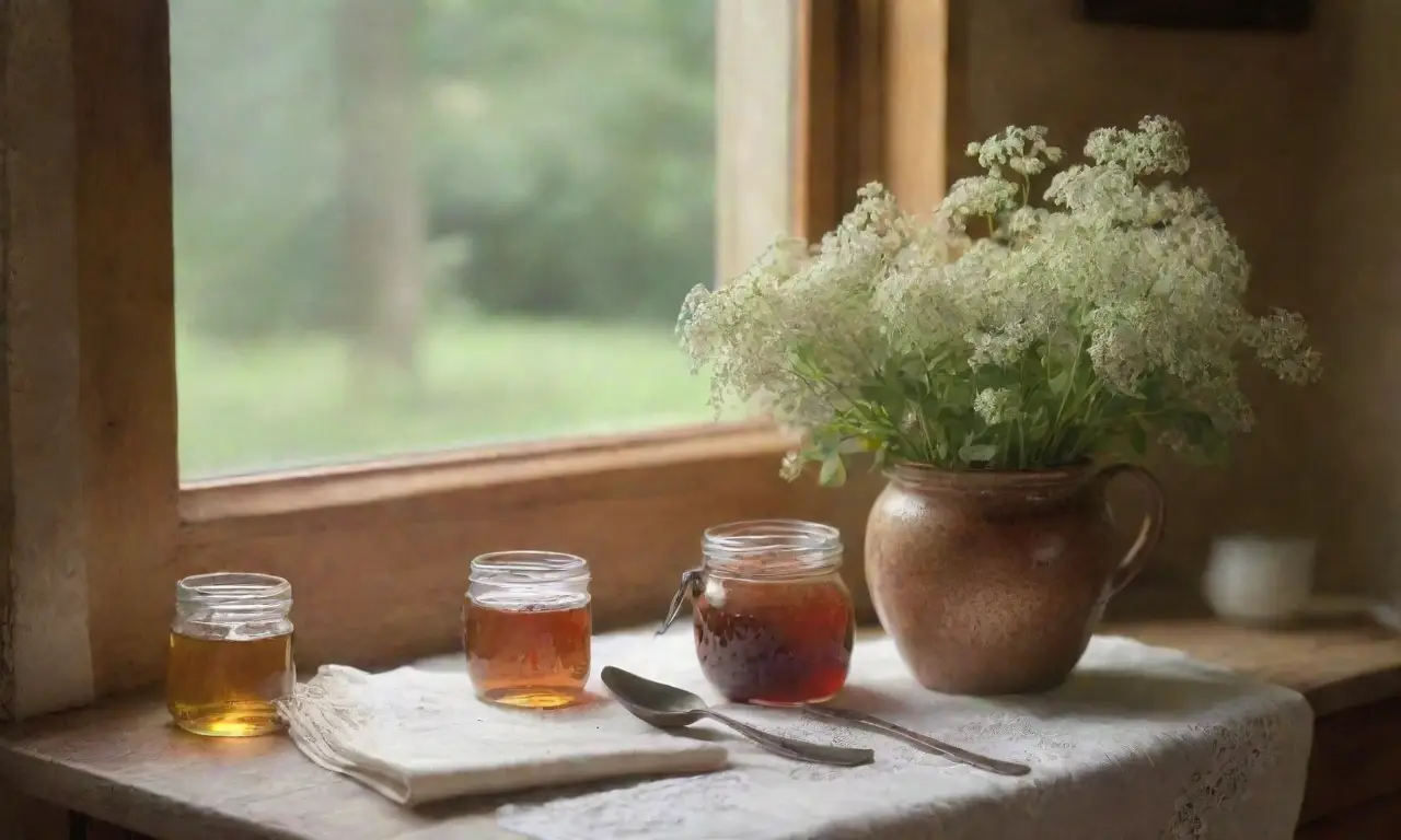 Un acogedor rincón de cocina con un bosque verde