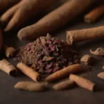 Una colección de diversas especias de coágulos con artefactos culturales de todo el mundo.