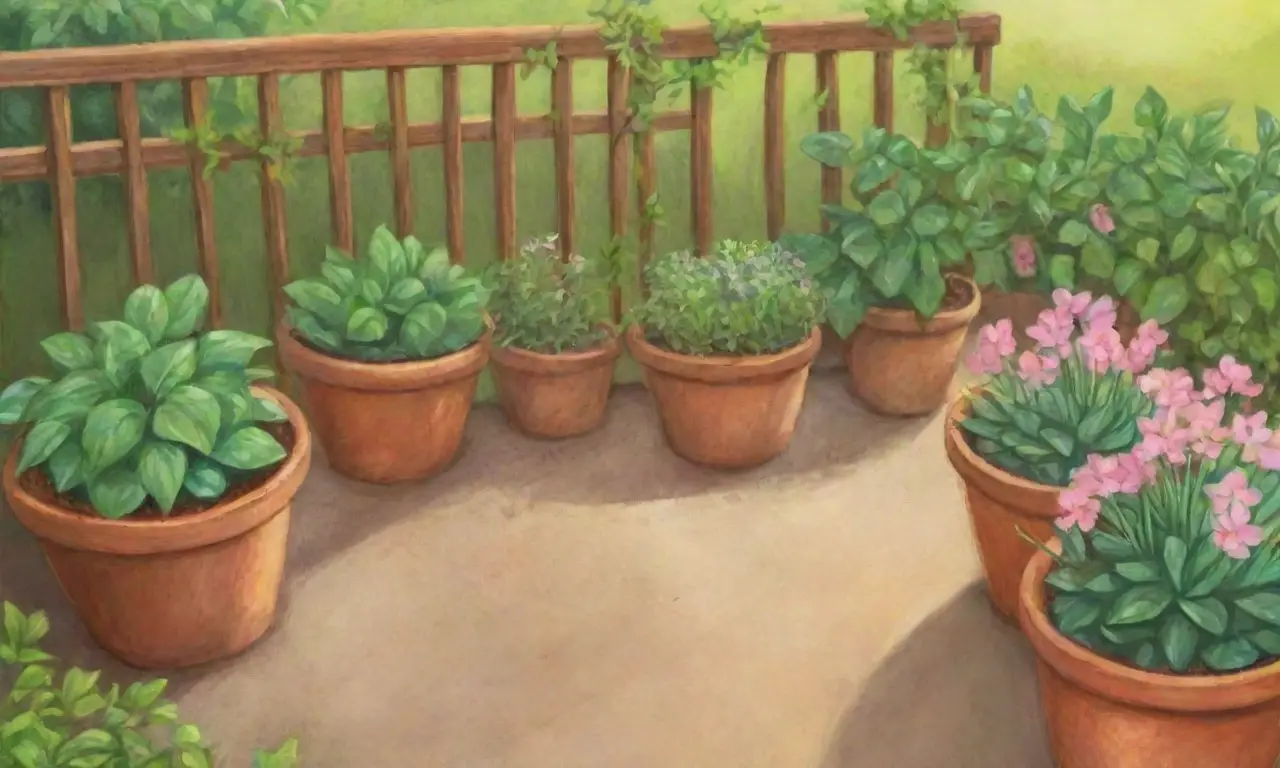 Un jardín vibrante y fragante lleno de vida y colores