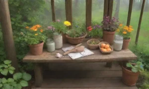 Un jardín vibrante y sereno