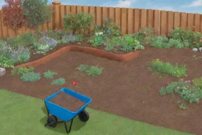 Un vibrante jardín lleno de hierba verde