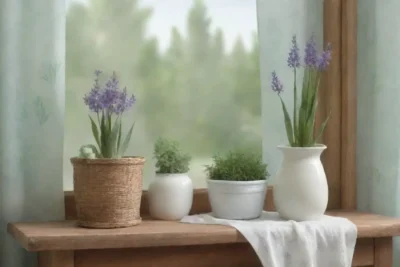 Un baño sereno con luz natural