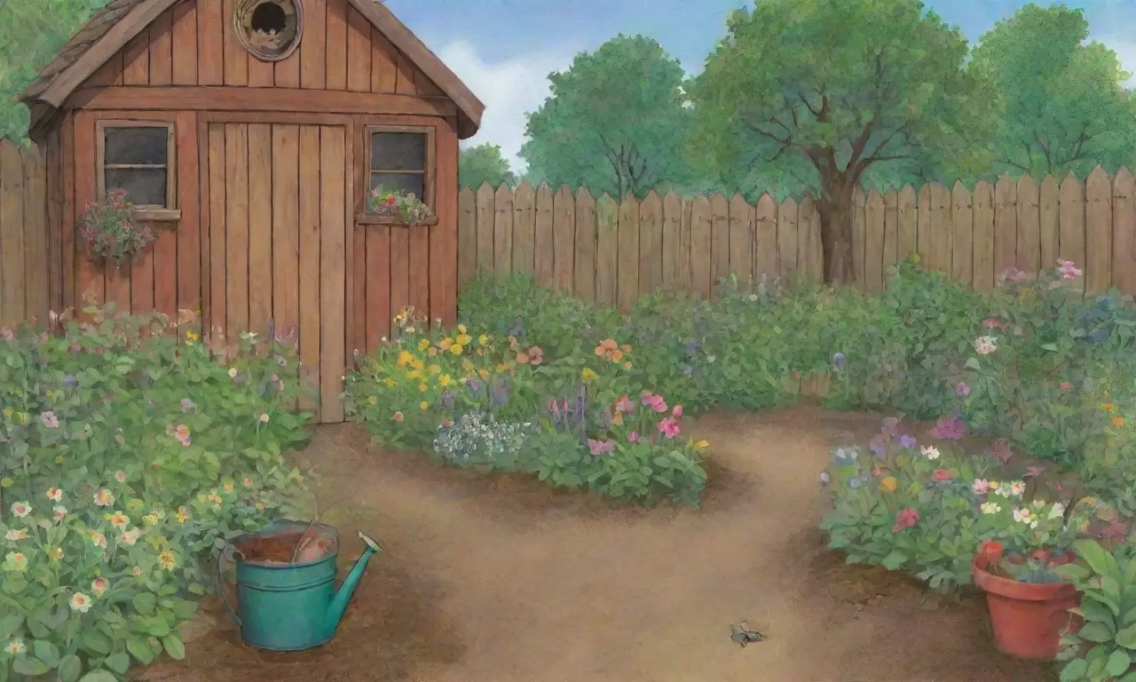 Un jardín lleno de vida y armonía