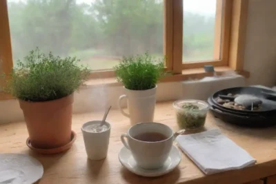 Una cocina acogedora y tranquila