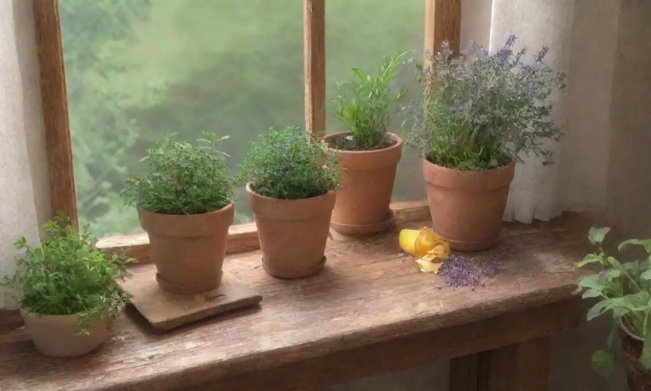 Un rincón acogedor lleno de plantas, aromas y luz suave