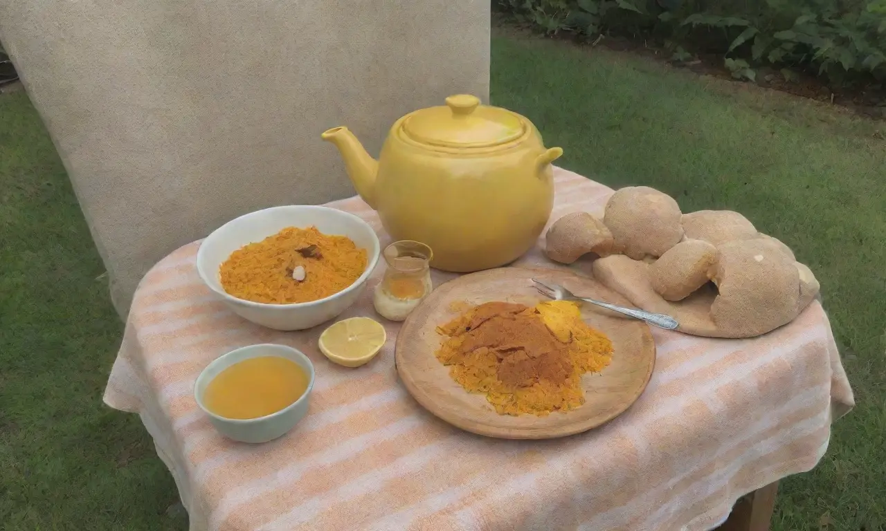 Un acogedor ambiente de cocina con té, especias y calidez hogareña