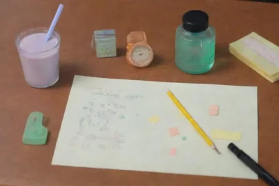 Un ambiente sereno y colorido con utensilios de medición