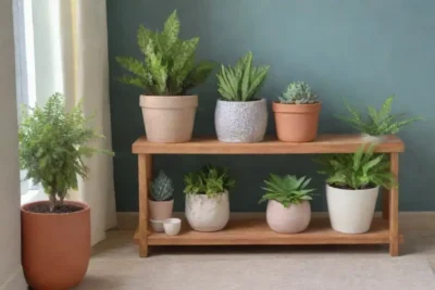 Un ambiente sereno y acogedor con plantas