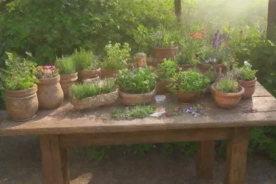 Un campo verde y sereno lleno de hierbas frescas