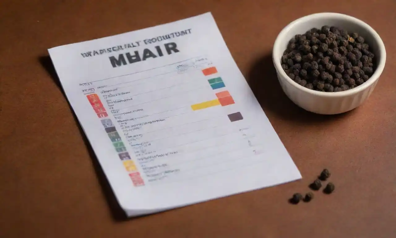 Una cucharada de pimienta negra junto a un gráfico de admisión diario.