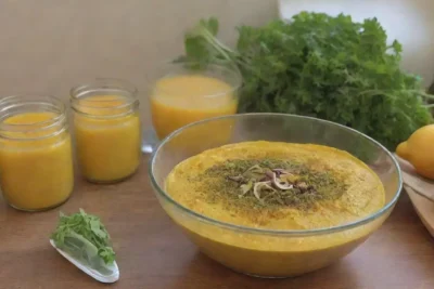 Un acogedor y colorido ambiente de cocina lleno de especias