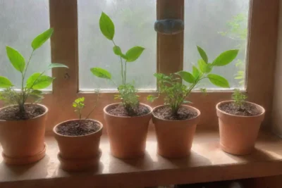 Un ambiente acogedor de jardinería con tonos cálidos