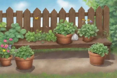 Un jardín vibrante y pacífico lleno de hojas verdes
