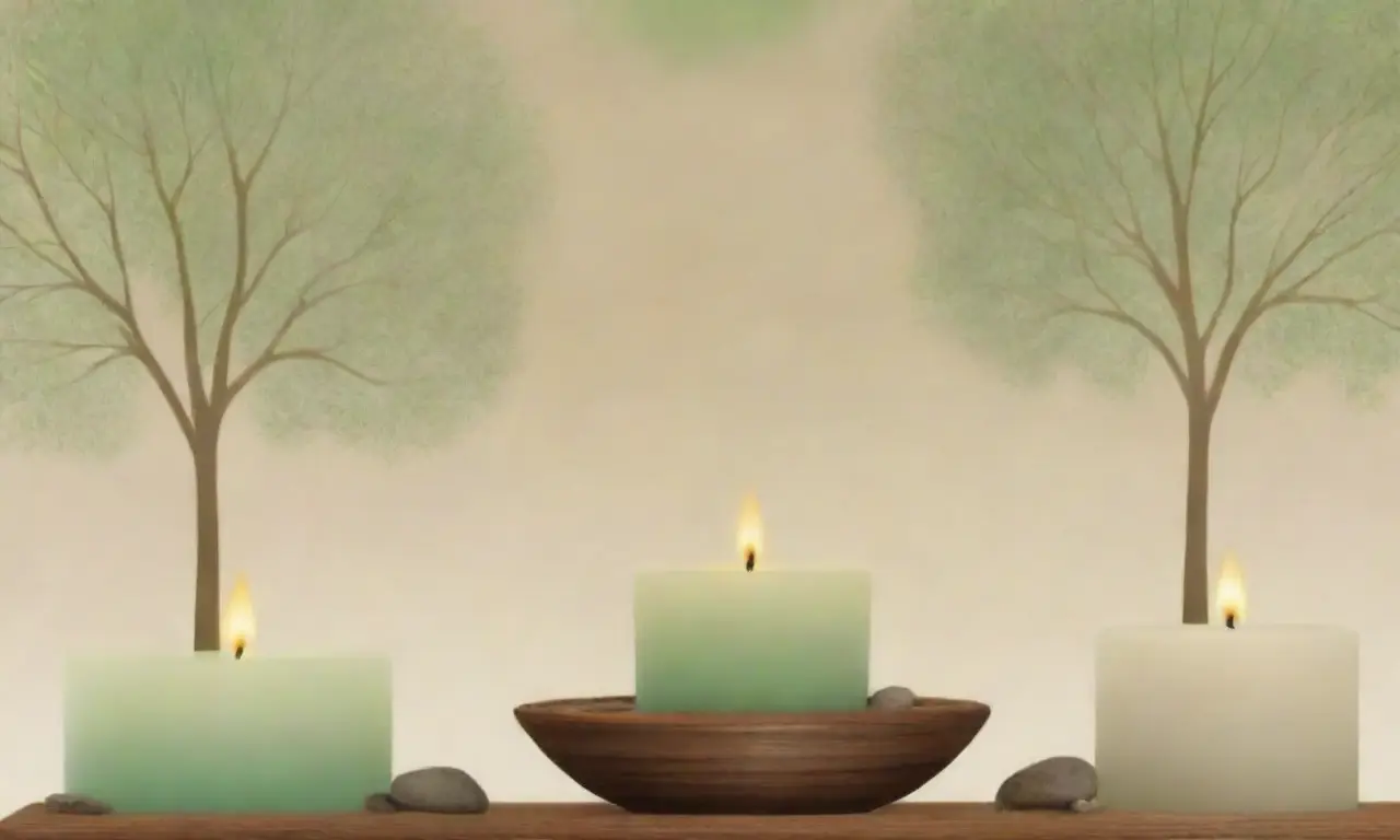 Papel tapiz suave y texturizado con tonos tierra y motivos naturales que evocan un ambiente de bienestar y tranquilidad