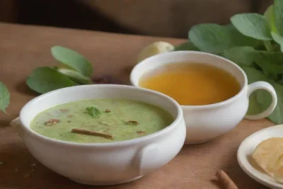 Un ambiente acogedor y vibrante con té