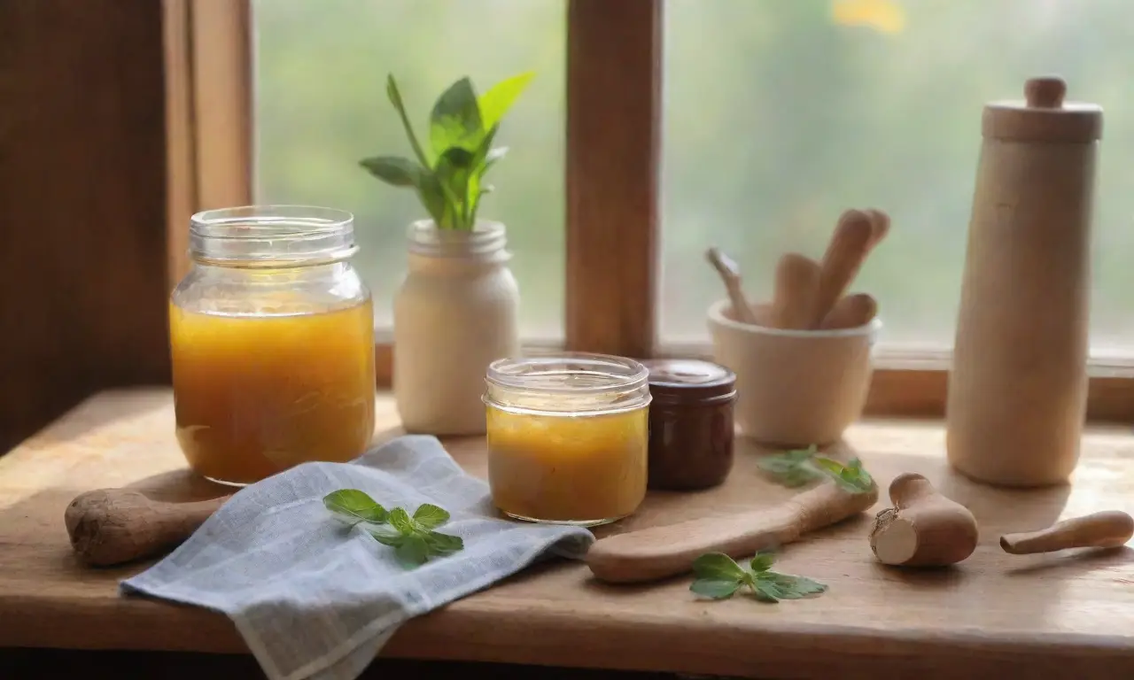 Una cocina vibrante y acogedora con ingredientes frescos y un ambiente casero