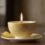 Taza de manzanilla junto a un ambiente armonioso decorado según principios de feng shui.