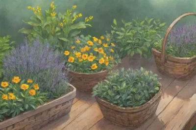Un jardín vibrante y fragante