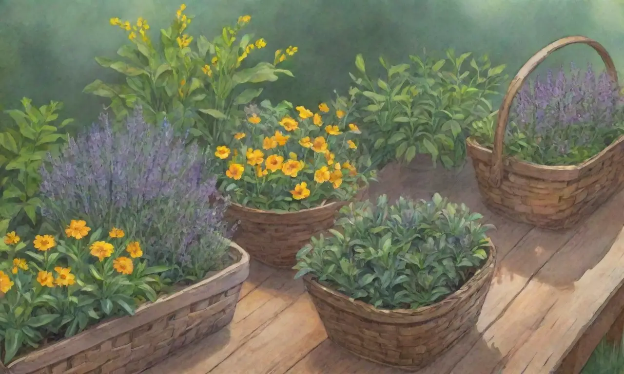 Un jardín vibrante y fragante