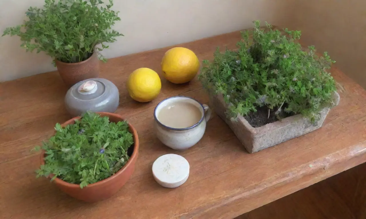 Un ambiente acogedor y armonioso lleno de hierbas, té y naturaleza