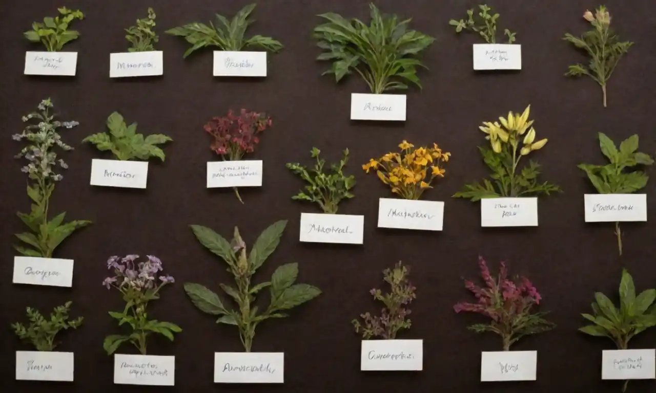 Varias partes vegetales
