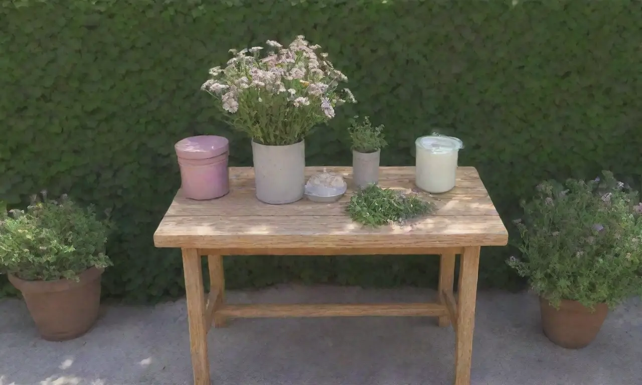 Un jardín sereno con flores