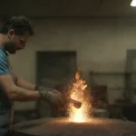 Proceso de extracción y envasado de propóleo en una fábrica especializada.