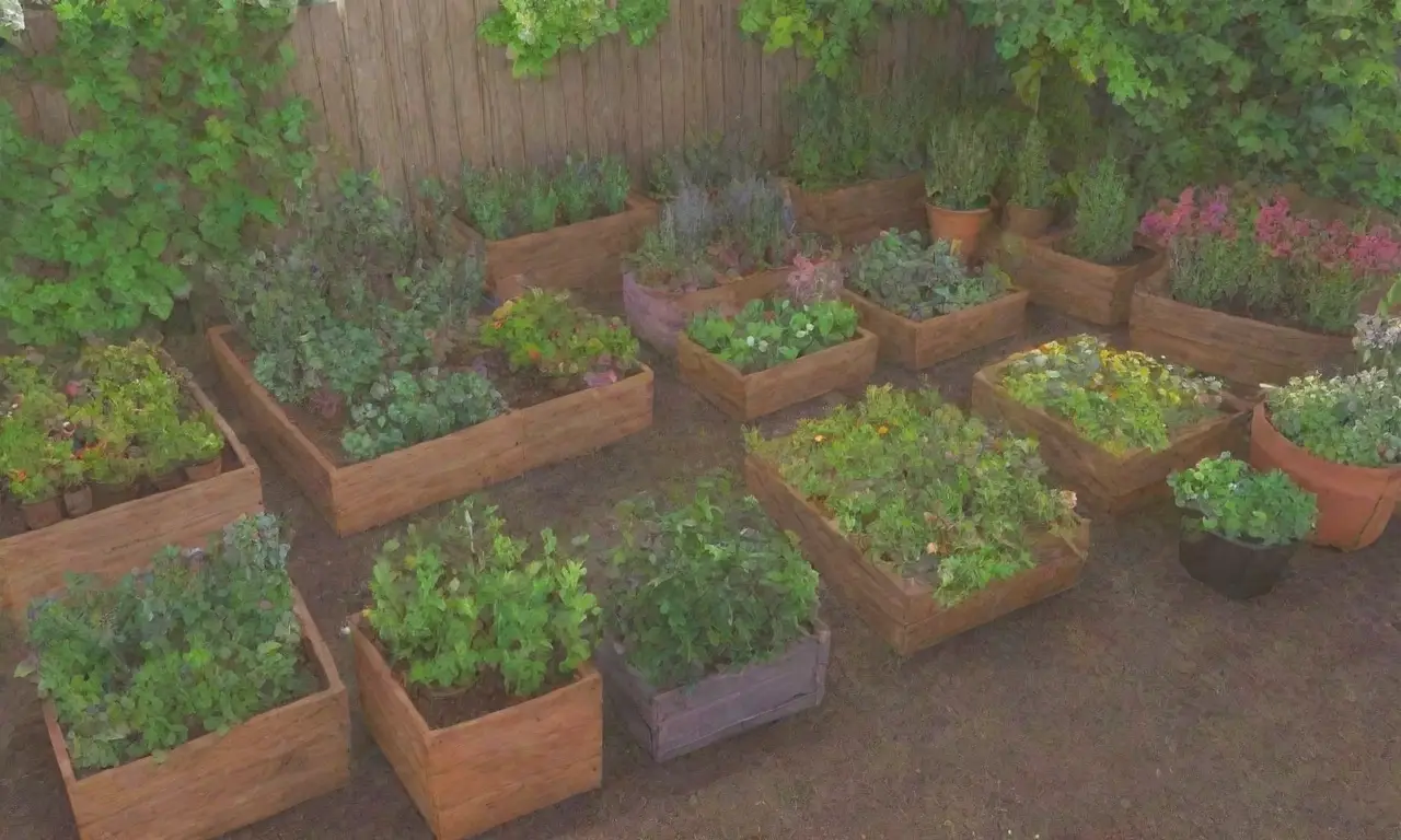 Un jardín vibrante y lleno de vida