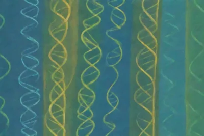 Un fondo vibrante con patrones de ADN