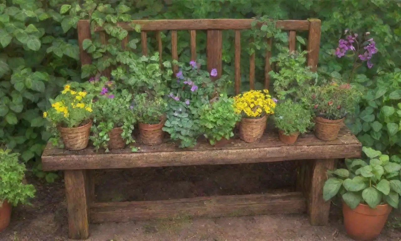 Un jardín vibrante y sereno lleno de colores, aromas y vida