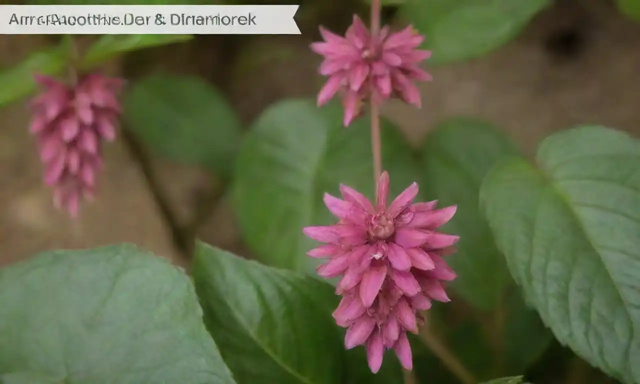 Planta Monarda mostrada con hojas y un diagrama hepático destacando los beneficios para la salud.