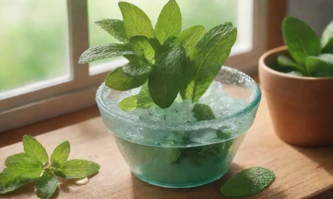 Un ambiente alegre y fresco con menta