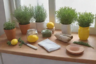 Una cocina serena y ordenada