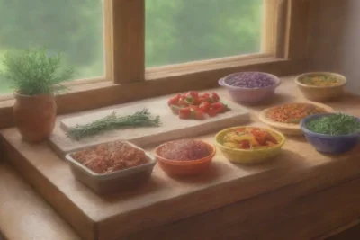 Una cocina rústica llena de aromas y calidez familiar