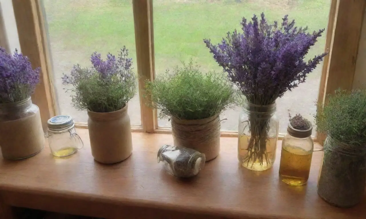Un acogedor espacio rústico lleno de lavanda, luz natural y aromas relajantes