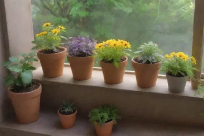 Un sereno jardín lleno de vida y armonía