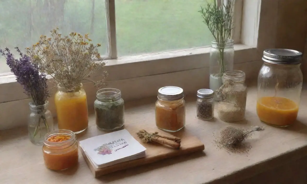 Un acogedor espacio de cocina con colores suaves, ingredientes naturales y un ambiente creativo y tranquilo