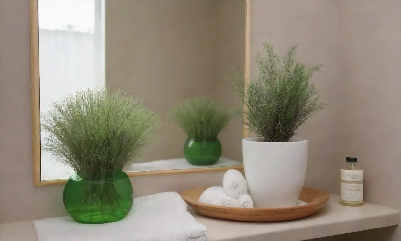 Un baño sereno con luz natural