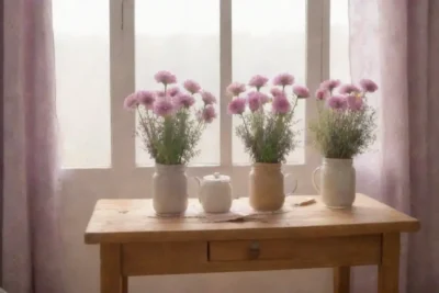 Un ambiente acogedor y relajante con flores