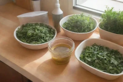 Una cocina vibrante y acogedora