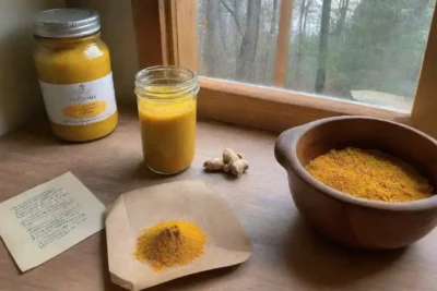 Un acogedor rincón de cocina lleno de ingredientes naturales y aromas curativos
