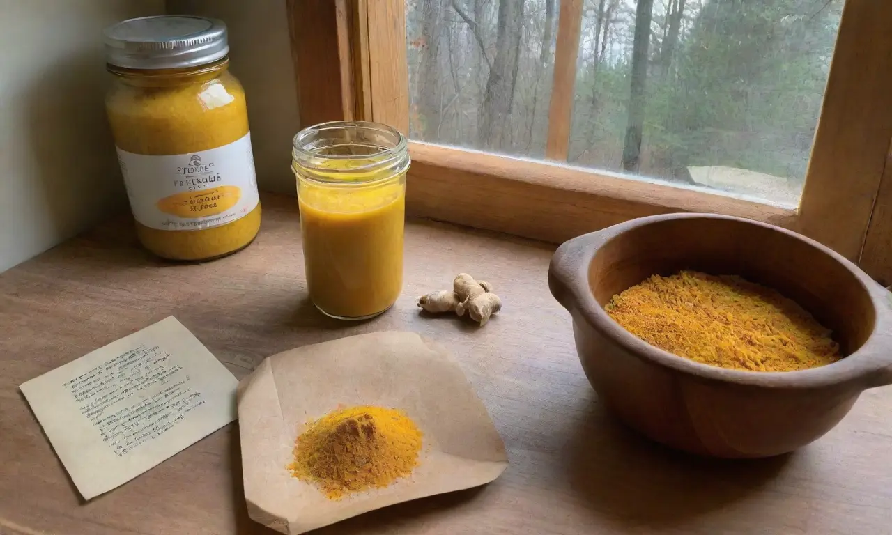 Un acogedor rincón de cocina lleno de ingredientes naturales y aromas curativos