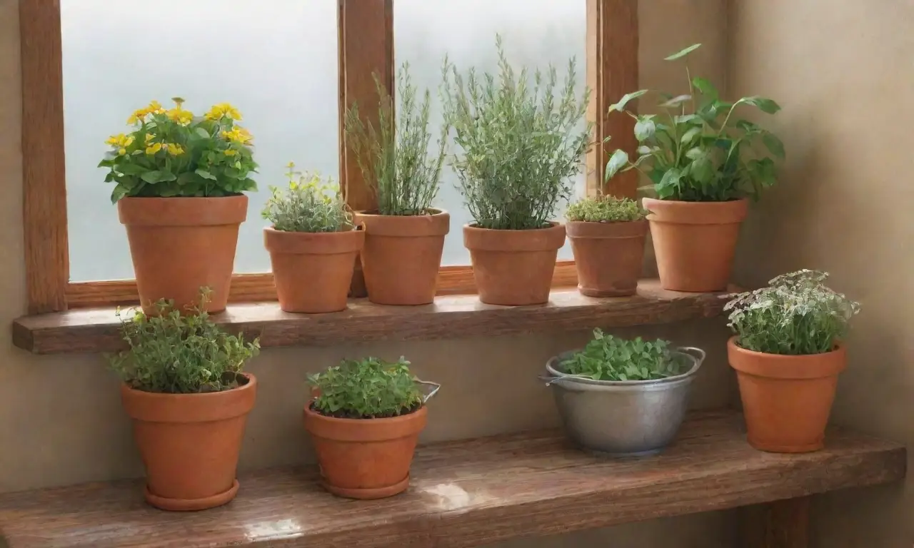 Un rincón acogedor lleno de plantas