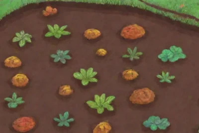 Un paisaje agrícola vibrante y lleno de vida