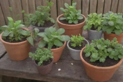 Un tranquilo jardín vibrante con hojas verdes