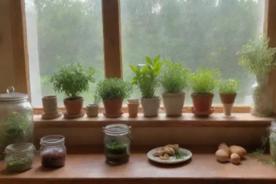 Una cocina serena con luz suave