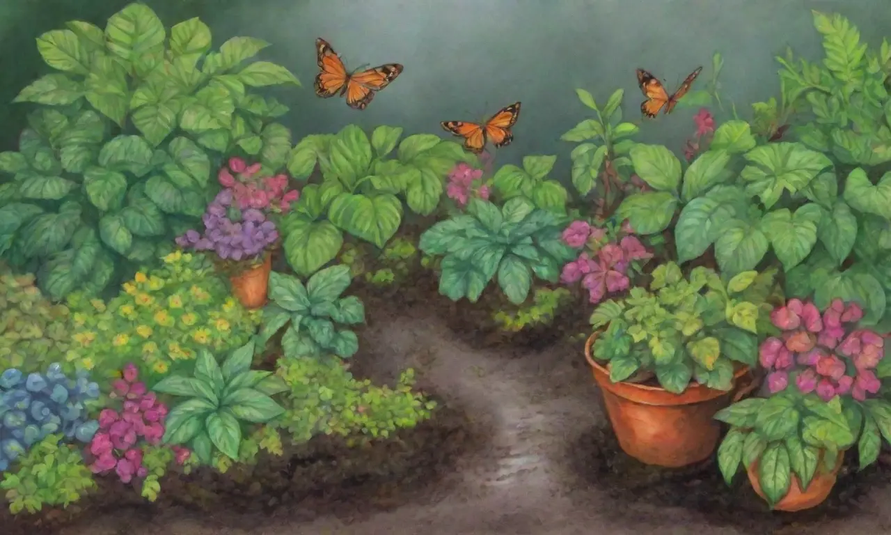 Un jardín vibrante y en decadencia