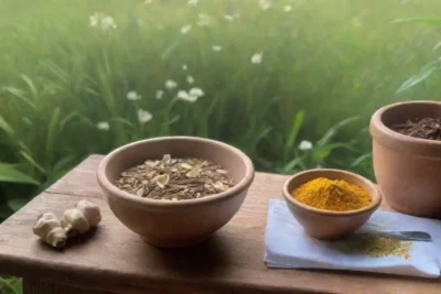 Un campo verde con plantas de cardamomo