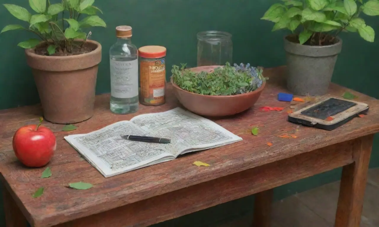 Un jardín vibrante y peligroso, lleno de plantas tóxicas y un ambiente de urgencia
