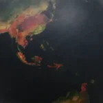 Un globo destacando áreas de producción de pimienta negra con estadísticas y gráficos de flujo comercial.